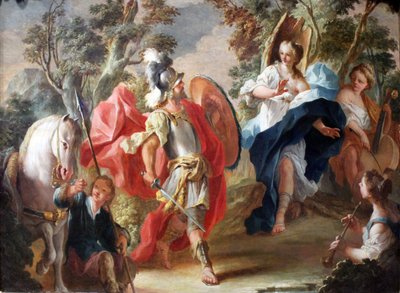 Rinaldo en Armida in het magische bos door Anton Kern